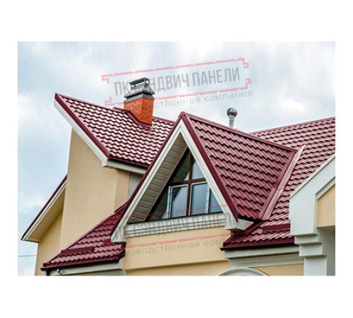Планка ендовы верхняя 76х76х2000 Полиэстер Ral3005-0.45