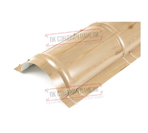 Планка конька круглого R110х2000 ECOSTEEL-Сосна-0.5