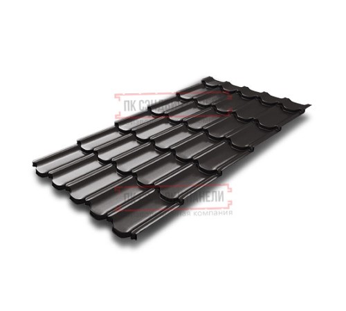Металлочерепица Квинта плюс 3D RR32 Quarzit-0,5