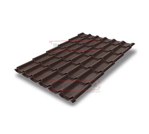 Металлочерепица Модерн RAL8017 Drap-0,45