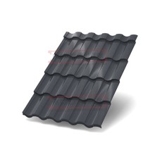 Металлочерепица Монтекристо-SL RAL7024 PURMAN-0.5