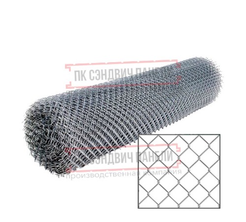 Сетка рабица стальная 2,0x10 м, ячейка 50x50x1,6.