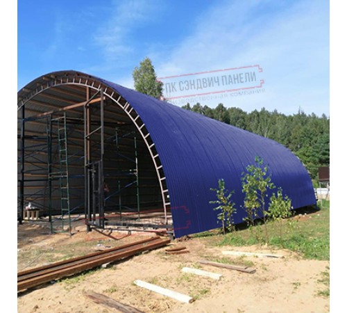 Профнастил МП10ПГ-0.5, Ширина-1100, Полиэстер RAL5002